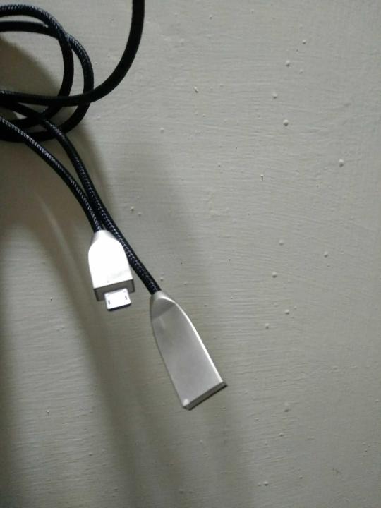 Original 2 Meter Micro USB Data Cable Metal Cylinder Head