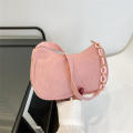1 piece Solid Color Corduroy Shoulder Bag for Women totes bags Corduroy Small Korean version of literary cloth bag Trendy Korean women's shoulder bag for Minimalist casual velvet shoulder bag for. 