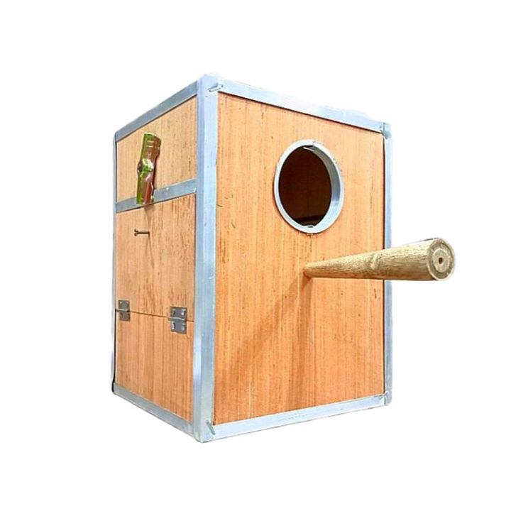 Birds Breeding Box for Love Birds Fisher Parrot ( Size 7"x 6.5"x 9" inches  ) Double Door