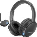 makemate Wireless Headphones for TV Watching with Optical Bluetooth Transmitter, BKM200 Digital Headsets, Easy Plug & Charge, up to 165ft Wireless Range, Crystal Stereo for Most TVs - Black. 