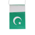 Pakistan Plastic Flag Hanging Banner For Wall Enjoy 14th August Party Decoration Jhandiyan Happy Independence Day Celebration Garland Bunting Flags Decorate Home, Dining Area, Rooms, Lounge, Office, School Class, Restaurants Festive Parties Decor Supplies. 