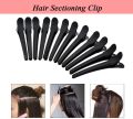Pack Of 12-Black Hair Grip Sectioning Clips-Hair Salon Sectioning Clips For Women Duck Clips Hair Clip, Hair Accessory Set. 