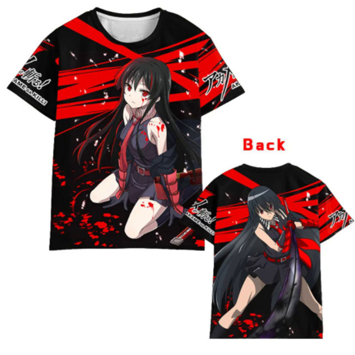 New Akame ga Kill T-shirts anime 3D print streetwear men women casual fashion oversized T shirt Harajuku kids tees tops clothing