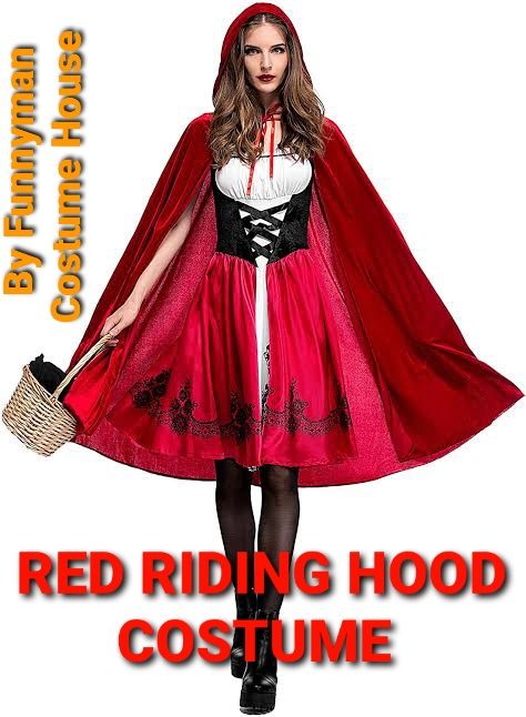 Little Red Riding Hood Adult size Dress Costume For Halloween Parties..