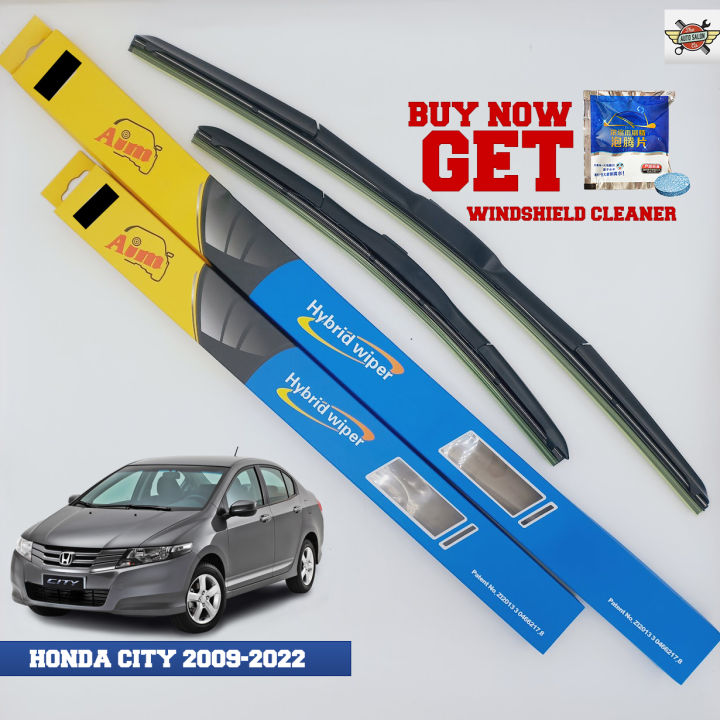 Aim Honda City 2009-2022 WindScreen Hybird Wipers - 2 Pieces -