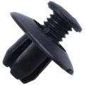 30x 8mm Auto Fender Clips Fit For Acura Honda Front Push-Type Retainer Clips Black. 