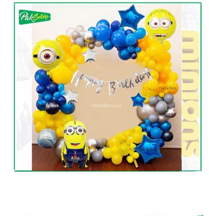 Minions Birthday Theme For Kids Birthday Party, Boy Birthday, Girl Birthday Celebrations and Decorations (Deal Code - 126)