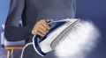 Tefal Easygliss Durilium Airglide Soleplate Steam Iron, 2400 Watts, Blue/White, FV5715M0. 