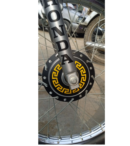 Full PVC Sticker For front Hub of 70cc bike