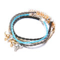 Halloween Bull Head Multi layer Bracelets For Women Color Leather Rope Braid Bracelet Jewelry. 