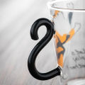250ML Cute Cat Glass Juice Coffee Cup Milk Tea Coffee Glass Mug Cat Tail Handle. 