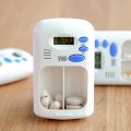 Mini Portable Electric Pill Box Dispenser Alarm Timer Reminder Case LCD Display Medicine Box. 