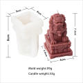 Stone Lion Candle Silicone Mold Handmade Ball Lion Statue Plaster Sugar Cake Mould Home Decor Office Ornaments. 