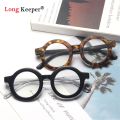 Kids Anti-blue Light Children Glasses Frame Vintage Round Eyeglasses Frame Kids Online Learning Goggles Boys Girls 3-9 Years old. 