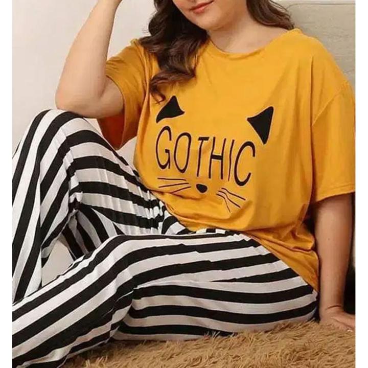 Ladies Sleep Wear Night Dress with Shirt and Trouser