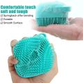 Silicone Bath Body Brush, Exfoliating Body Scrub Brush with Soap Dispenser, Ultra Soft Bath Sponge Shower Brush and Body Massager, Baby Shower Brush, Shampoo and Gel Dispenser. 