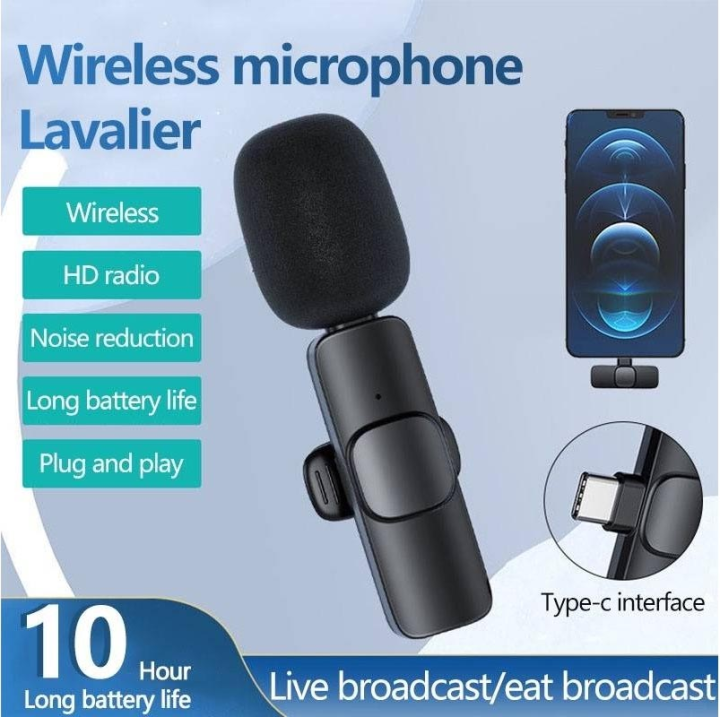 K8 Wireless Microphone, Digital Mini Portable Recording Clip Mic All Type-C Wireless Microphone / K8 New Wireless Lavalier Microphone TYPE-C | Wireless mic | Wireless microphone | Wireless mic for mobile | Wireless microphone for youtube | mic wireless |