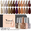 Venalisa Milky White Jelly Color Earth Brown Collection Nail Gel Polish Soak Off UV LED Gel Varnish Full Coverage Nail Manicure. 
