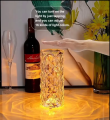 LED Crystal Table Lamp 16 Colors Changing RGB Touch Lamp USB Romantic LED Desk Lamps for Bedroom Living. 