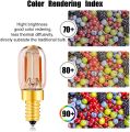 1W E14 T22 LED Filament Candelabra Bulbs(Amber Glow), Tubular Night Light Bulb,Ultra Warm White 2200K,10 Watt Equivalent 100 Lumen,Non Dimmable,5Pack [Energy Class A++]. 