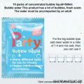 Bubble Water Solution Concentrate Blowing Soap Liquid for kids Bubble Machine Bubble Guan 1x5 sachet. 