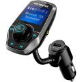 VICTSING Upgraded Bluetooth FM Transmitter for Car, Power Off Switch, Music Player Support USB Flash Drive/Micro SD Card/AU. 