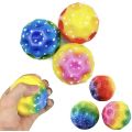 Astro Jump Space Moon Ball Super High Elasticity Rubber Bouncy Ball Multicolor 1pc. 