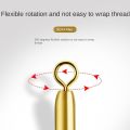 10 pcs Straight Floats Connector Coppper Fishing Float Holders 360 Degree Roating Freely Rotating 360 Degree Freely Float Holders Not Easily Corroded Wear Resistance Fixed Tube Fishing Accessories. 