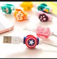 (Pack of 5) Cartoon USB Cable Earphone Protector For iPhone/Samsung Charging Line Data Cable Protection. 