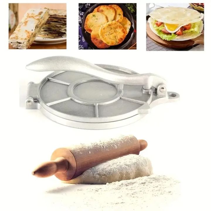 DAILY%20%20VIBES%20%20Heavy%20Duty%20Aluminum%20Alloy%20Tortilla%20&%20Roti%20Press%20with%20Ergonomic%20Handle%20%E2%80%94%208-inch%20Flatbread%20/%20Chapati%20/%20Pizza%20Base%20Maker%20-%20Image%202