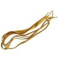 2X 45.7 inch Glitter Flat Coloured Shoelaces Boot Laces Shoelaces Sport Dance Fancy Dress-Gold. 