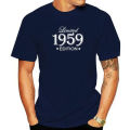 Funny Summer Style Limited Edition 1959 T Shirts Men Funny Birthday Short Sleeve O Neck Cotton Man Made In 1959 T-shirt Tops. 