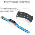Para mi band 3/4/5/6/7 pulseira de silicone de duas cores de substituição inteligente. 