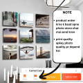 customize photo tile 8x8 inch size - stickable frame wall art. 