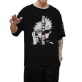New stylish gojo printed down shoulder t shirt for men soft and comfortable. 