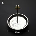 Backflow Steel Incense Burner Holder Plate Sandalwood Coils Aroma Cones r. 