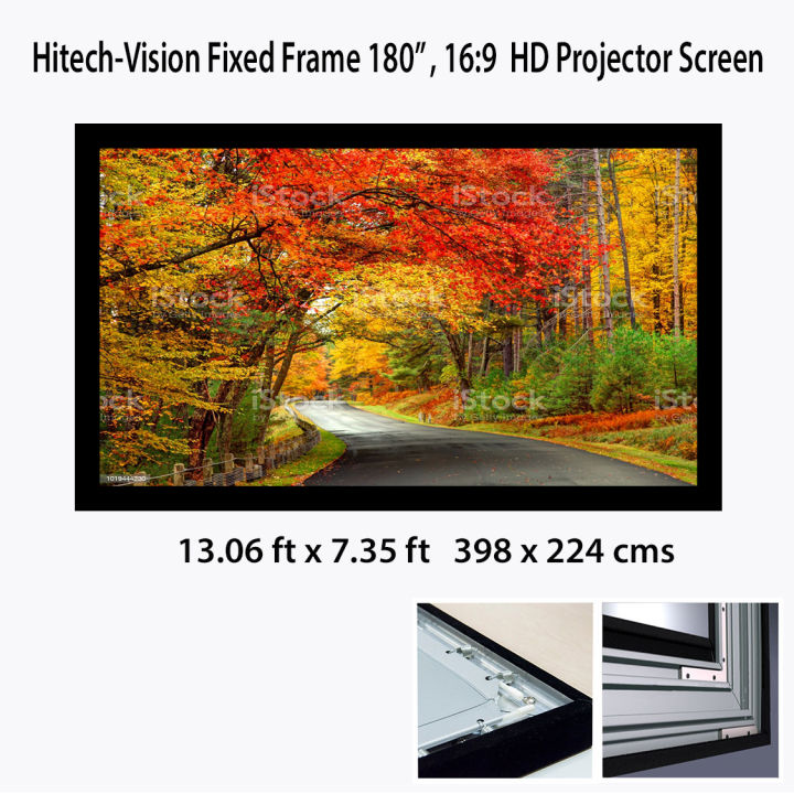 Hitech-Vision%20Fixed%20Frame%20Projector%20Screen%20-%20Matt%20White%20180"%20%2016:9%20(13.08%20ft%20x%207.35%20ft)%20-%20Matt%20White%20-%20Image%209