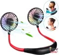 Wearable Shoulder Fan - Fans 3 Speed Adjustable Rechargeable Hands-free Cooling Wearable Portable Sports Mini Neck Fan Hands Free Sport Hanging Neck Fan Random colour. 