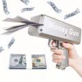 Rain Money Gun Paper Spary Machine Toy Gun Money Gun with 100 Pcs Play Money Cash Gun Party Supplies (Money glue Gun) - PMP. 