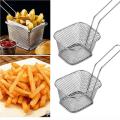 Mini Stainless Steel Chip French Fries Frying Basket Mesh Stainer. 
