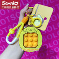 Dimpleedo 2023 Sanrio Kurome Kneading Decompression Keychain Women's Exquisite School Bag Pendant Key Chain Pendant. 