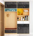 60cm × 200cm Self Adhesive Black / White Marble Sheet for Kitchen - Anti Oil and Heat Resistant Wallpaper. 