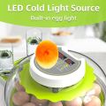 Incubators for Hatching Eggs - Holds 18 Eggs & 60 Quail eggs - Egg Incubator with Automatic Egg Turning and Humidity Control - Egg Candler. 