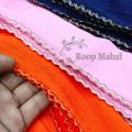 Crincle Chiffon Zik Zak Lace Pico Dupatta For girl By Roop Mahal. 