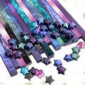 Household Kawaii Decoration Folding Paper Origami Arts Crafting DIY Origami Outer Space Craft Paper Simple Pattern Art Crafts Sky Stars Paper Origami Paper Paper Strip Star Origami. 