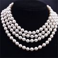 Women Necklace Eco-friendly Costume Jewelry Imitation Pearl Necklace. 