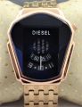 Diesel Watch, New model diesel watch, NEW LOOK CUT GLASS SHAPE CHAIN WATCH. 