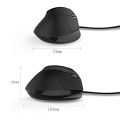 PORTTU 6D USB Wireled Vertical Ergonomic Optical Mouse, 800/1200 /1600DPI, 6 Buttons - Black ORIGINAL UK ZONE STOCK. 