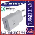 Samsung Original Qualcomm quick charge 3.0 Fast Travel USB Charger 2.1A Amp Adapter For All Latest Mobiles Minimum 1% IN 1 MINUTES. 