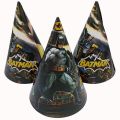 BATMAN THEME CAPS - BATMAN BIRTHDAY PARTY CAPS - PACK OF 10 BATMAN PARTY CAPS. 